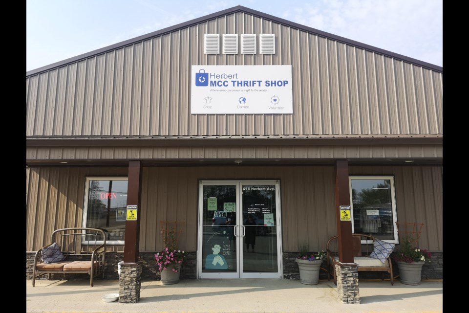 The Herbert MCC Thrift Store is located at 614 Herbert Avenue in Herbert, Sask