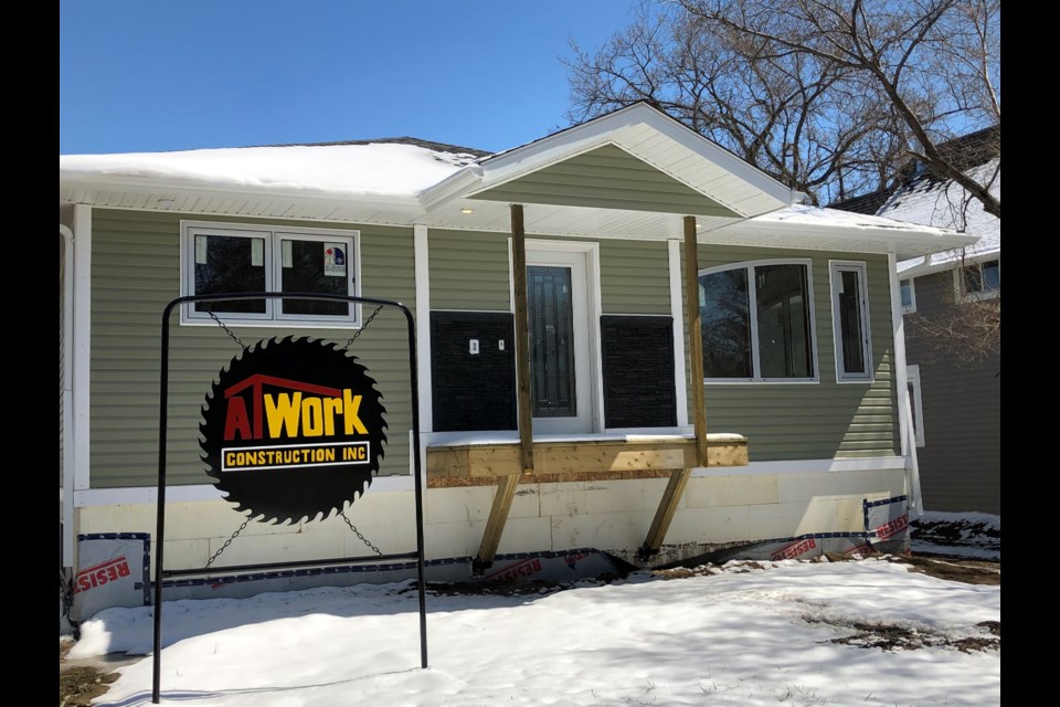 Atwork Construction is nearly finished this house at 1161 Third Avenue, but had to ask for an extension from city council to continue to receive the Replacement Housing Incentive Program benefit. Photo by Jason G. Antonio 