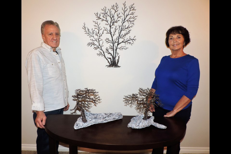 Husband and wife team Bill and Laurette Keen produce unique metal sculptures. File photo  