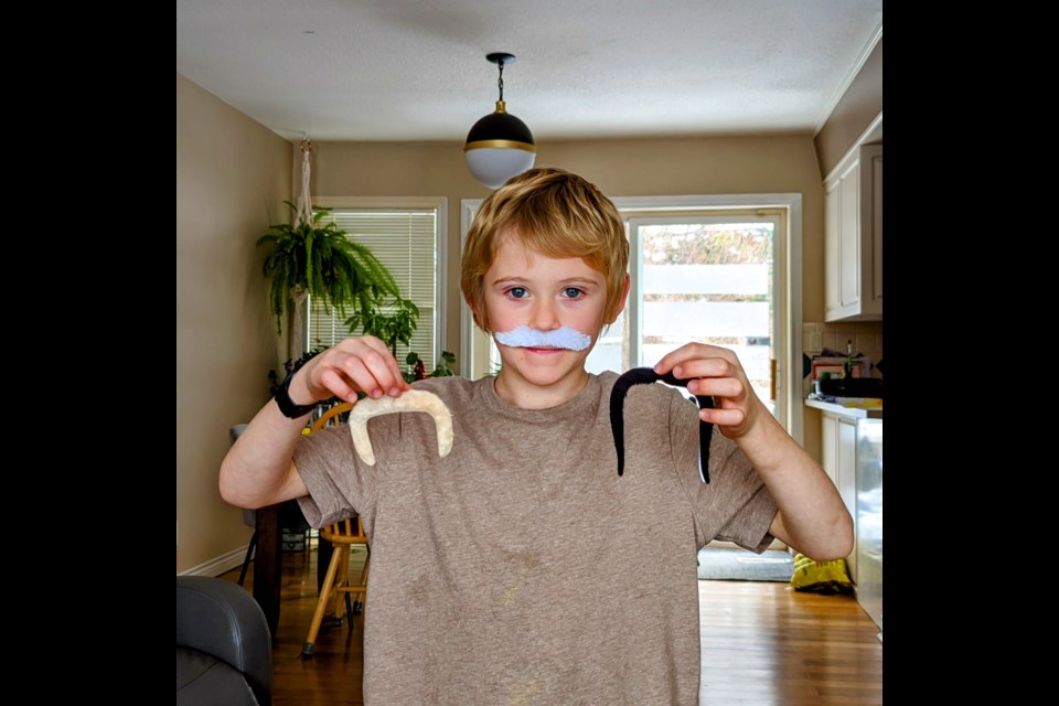 Casper Wilderman was wearing a fluffy white moustache on Monday, but his favourite style is the horseshoe moustache