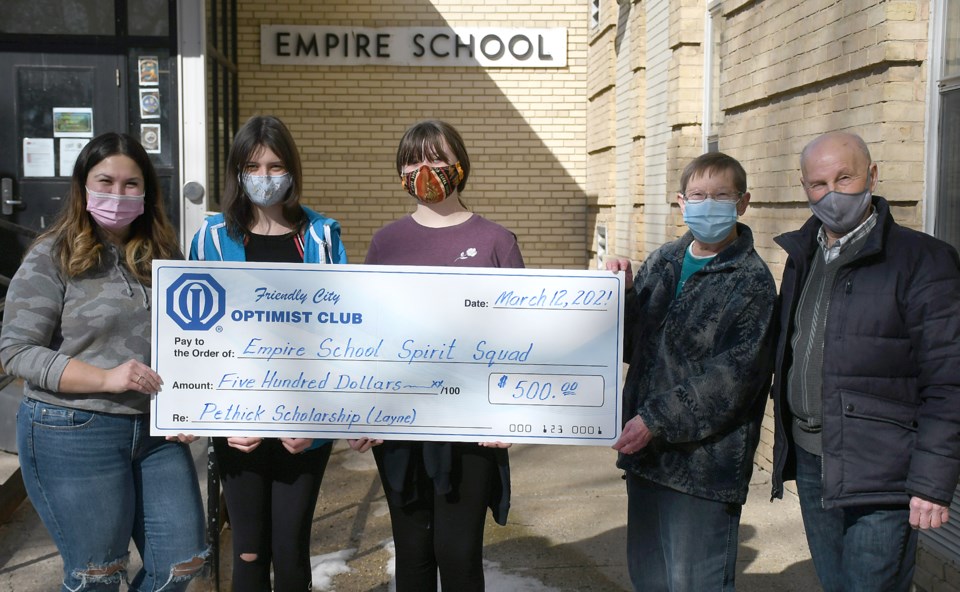 Optimist Club Empire School donation