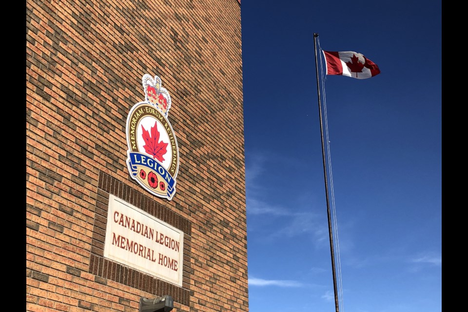 The Royal Canadian Legion's home on High Street West. Photo by Jason G. Antonio