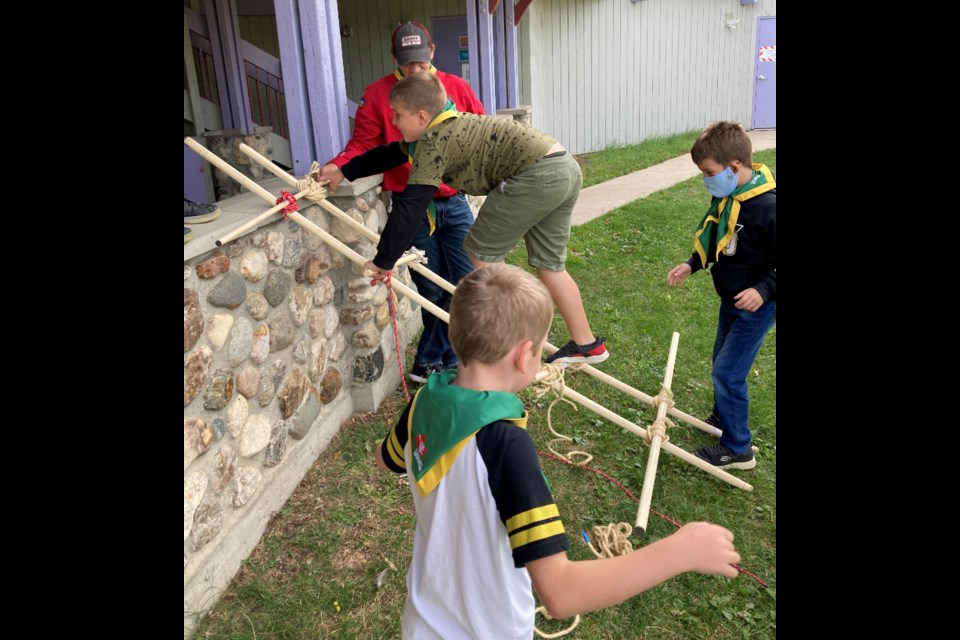 The Moose Jaw Kinsmen Scouting Group. Photo courtesy Curtis Hallborg 