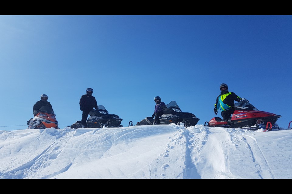 Some members of the Moose Jaw Snowmobile Club out for a ride. (Photo courtesy of the Moose Jaw Snowmobile Club)