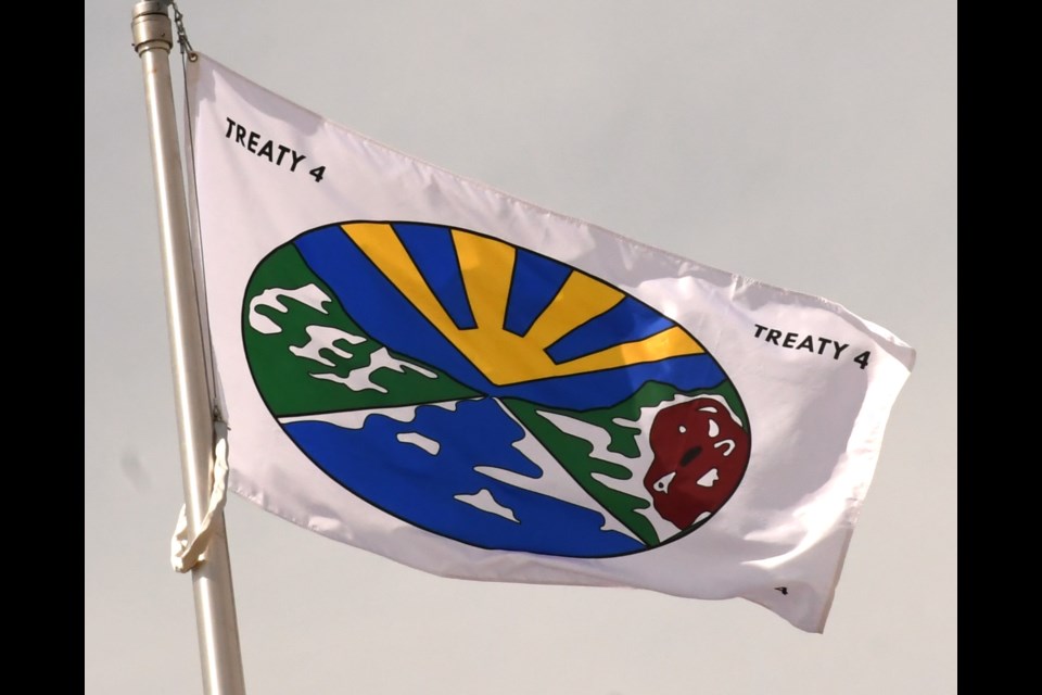 The Treaty 4 flag now flies proudly atop Casino Moose Jaw alongside the flag of the Métis Nation in a permanent new display.