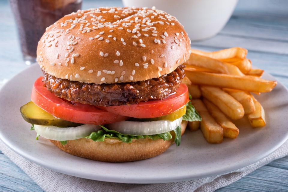 plant based burger shutterstock