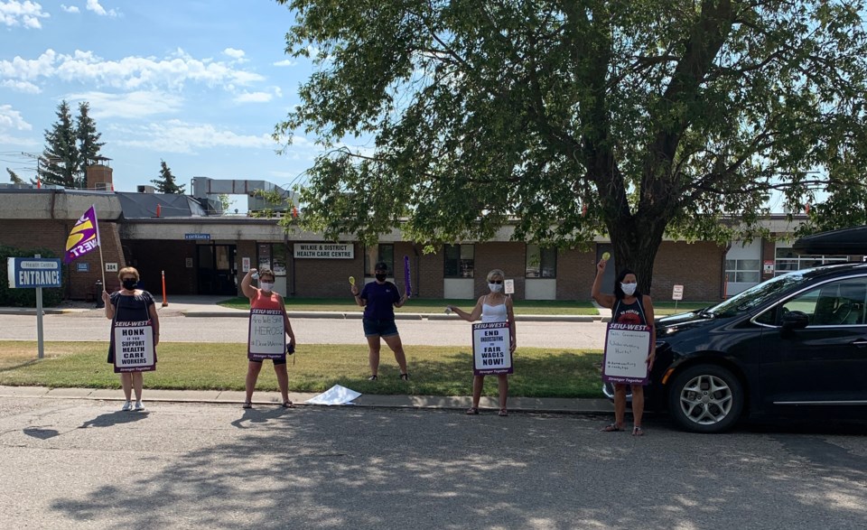 SEIU West wilkie demo