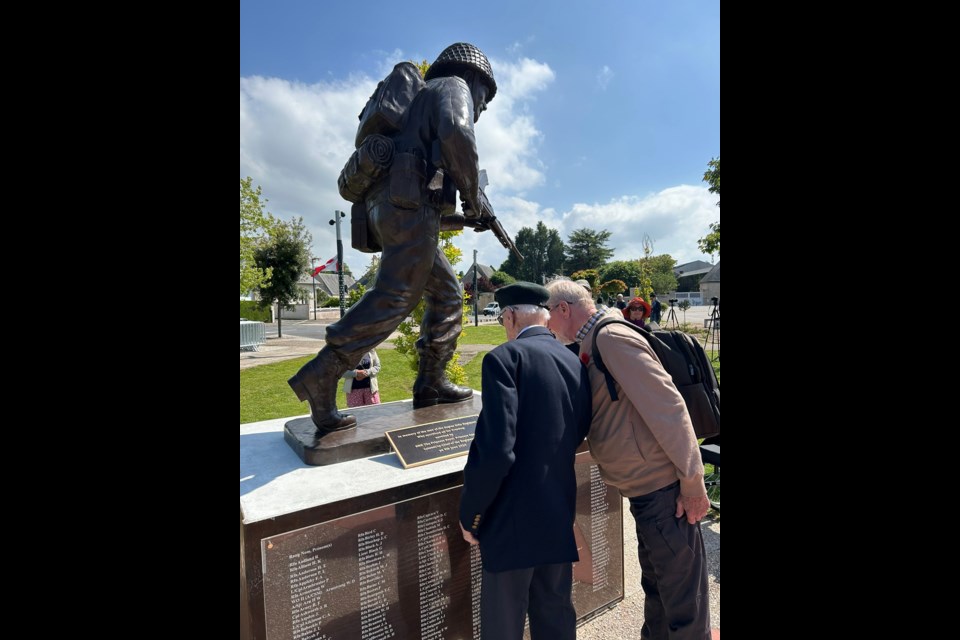 William Seifried, 99 years old. He is from Ontario and joined the Regina Rifles ahead of D-Day. The only member of the regiment who was on hand for the ceremony in Normandy. Photo courtesy Jamie Nye/Twitter/X