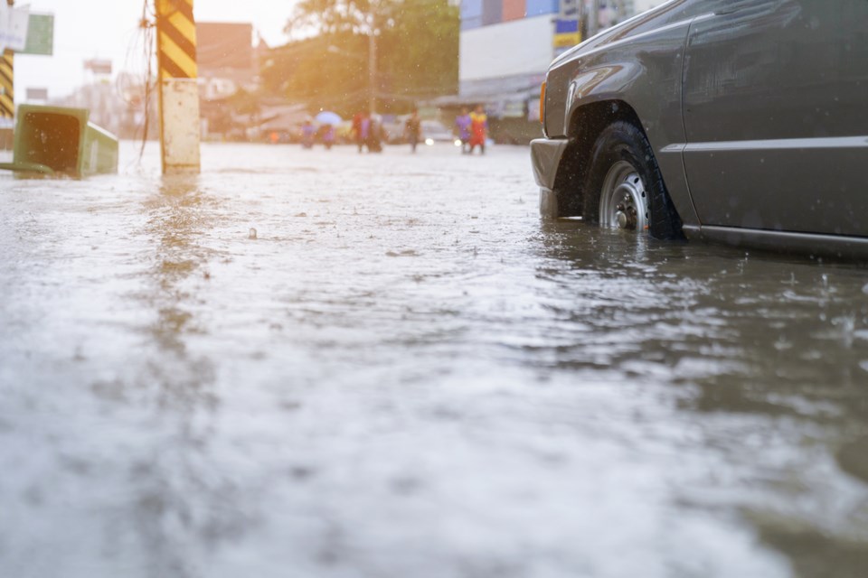 flooded street