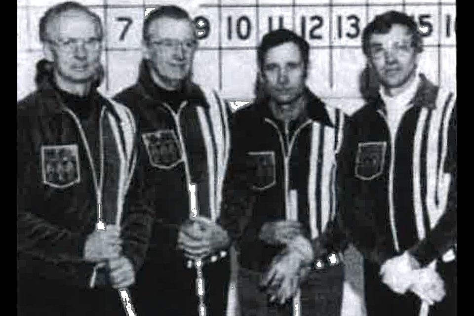 Terry McGeary, third Don Berglind, second Hillis Thompson and lead Clare Ramsay won the 1980 senior men’s Canadian curling championship.