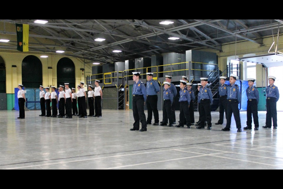 The Sea Cadets and the Navy League were prepared for the awards night.