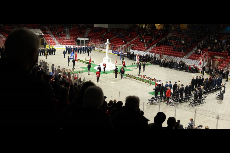 Sights and scenes from the 2022 Remembrance Day service at the Moose Jaw Events Centre.