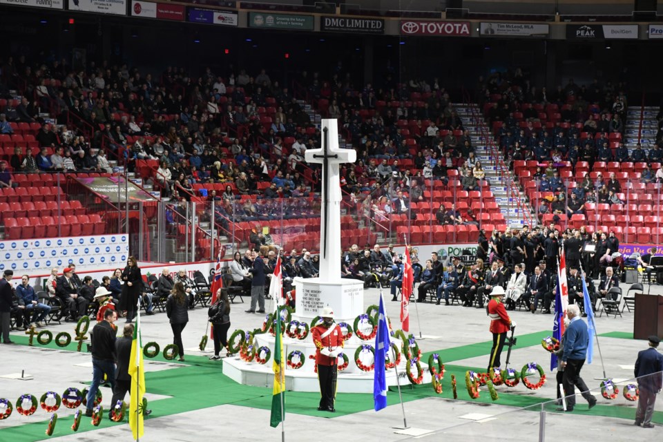 Remembrance Day was honoured at the Moose Jaw Events Centre on Nov. 11.