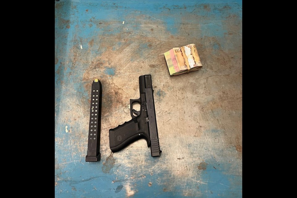 A handgun that police seized during an October operation. Photo courtesy Facebook