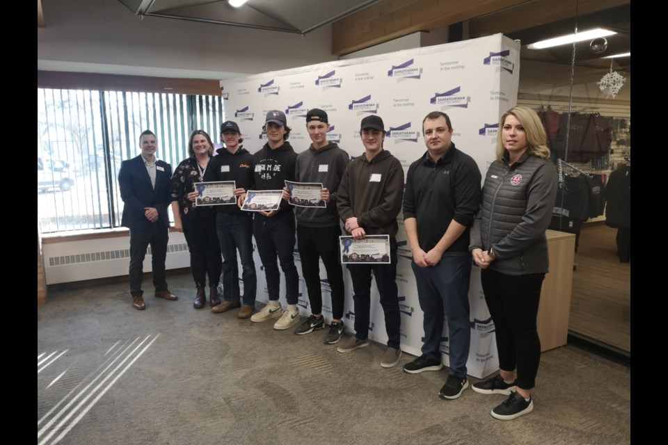 First place winners from Lumsden High School.