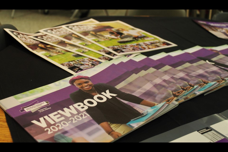 Copies of the upcoming year’s course catalogue were available to open house attendees.