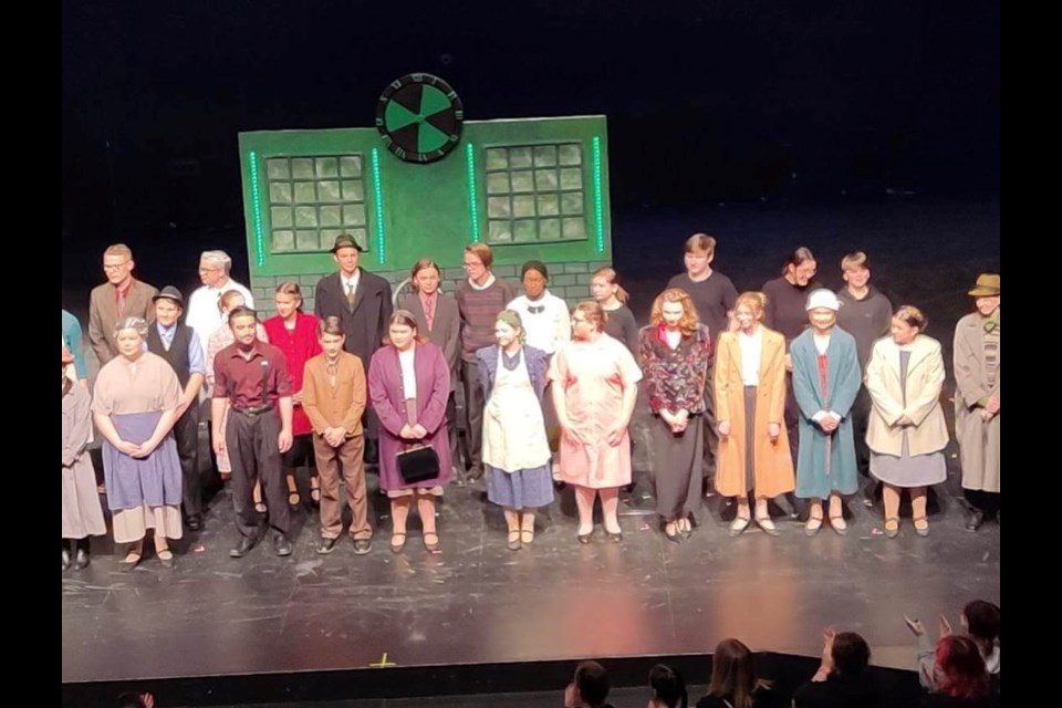 Cornerstone Christian School's drama team after performing "Radium Girls" at provincials. Photo courtesy Facebook