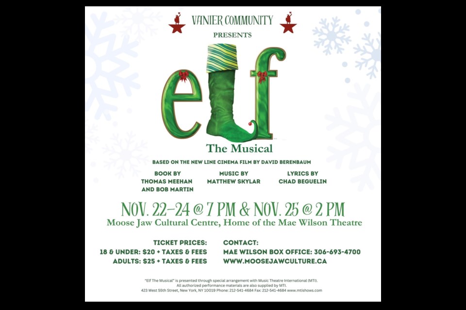 Vanier s Christmas musical Elf sure to keep audiences