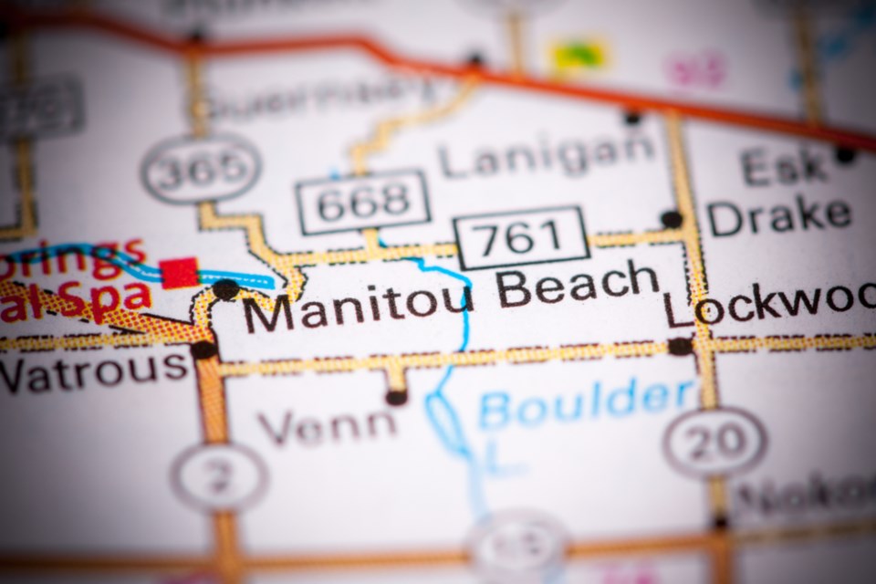 manitou beach map stock