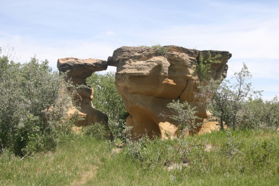 Pierced rock (Photo by Ron Walter)