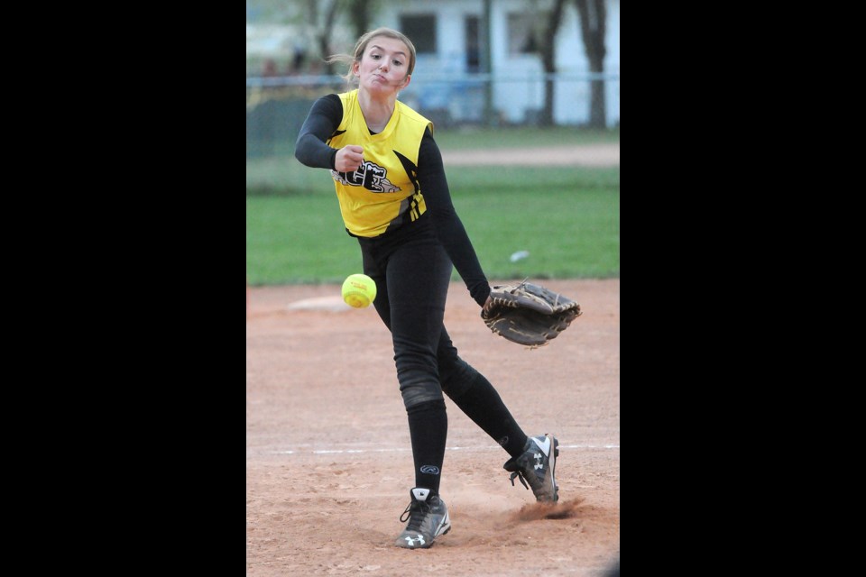 Moose Jaw Pee Wee Ice pitcher Camryn Rusu and her Pee Wee Ice teammates will take on New Zealand’s ISA Softball Academy this Sunday.