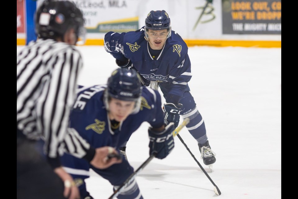 The Briercrest College men's hockey team in action. Photo courtesy Kiera Milgate