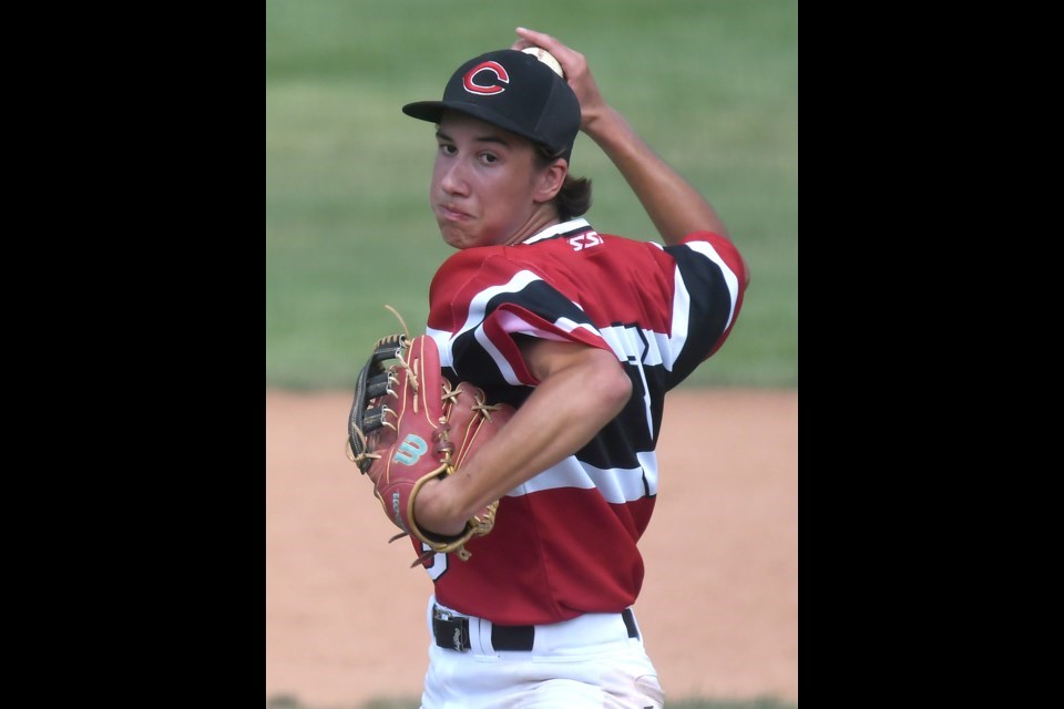 Gerritt Gulutzan represented Moose Jaw while playing for Team Saskatchewan at the 2023 Baseball Canada Cup