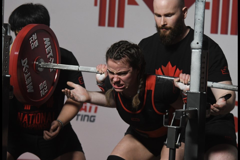 Action from the Canadian Powerlifting Union National Championship on Tuesday.