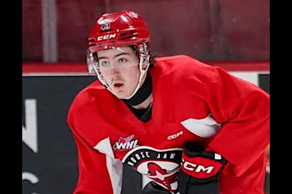 The Moose Jaw Warriors signed Casey Brown from Penticton of the BCHL earlier this week, and he made his WHL debut against the Swift Current Broncos.