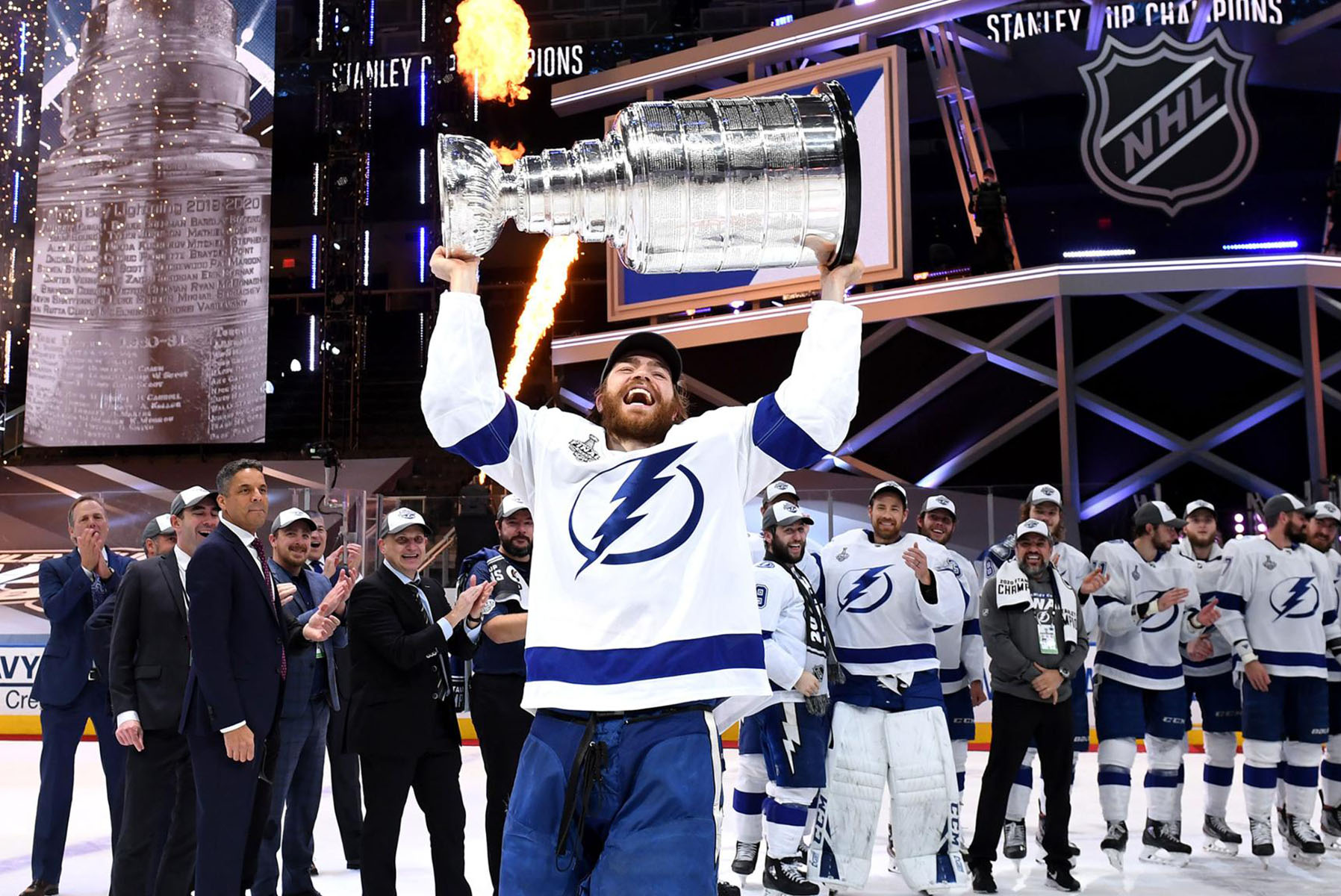 Tampa Bay forward Alex Killorn brings Stanley Cup to his West