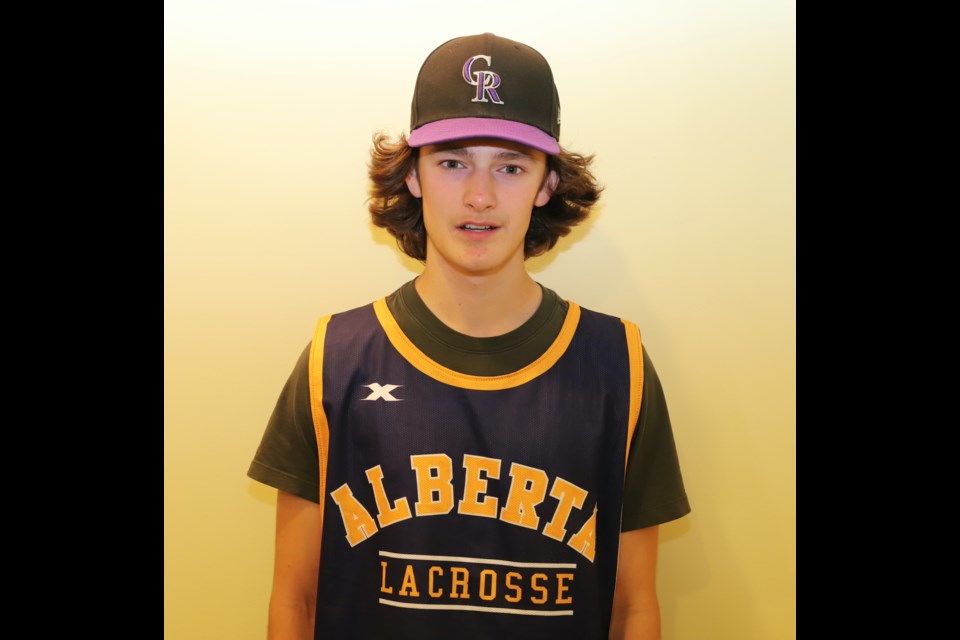 Field lacrosse player Blair Bosomworth of Carstairs is playing in the U17 men’s national field hockey championships as a member of team Alberta. The tournament runs Sept. 1-3 in Prince Edward Island.