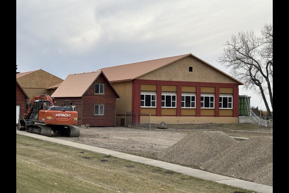 Equipment and piles of gravel can be seen outside one of the buildings on the former Bow Seed Nursery property.
Johnnie Bachusky/MVP Staff