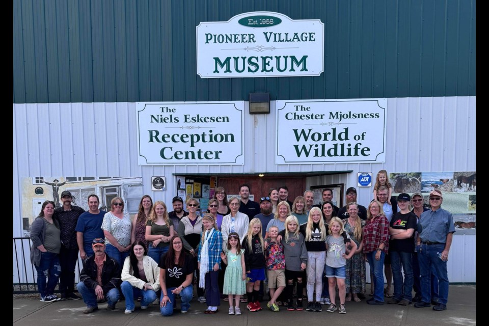 Three generations of the late Niels Eskesen’s family – his children, grand children and great grandchildren – reunited on Saturday, Aug. 17 at the Sundre and District Museum not only to remember his legacy but also to celebrate the family’s future. Submitted photo