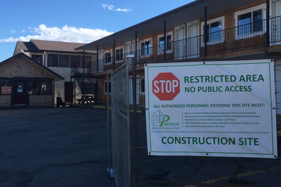 Work on converting into 24 rental units the former Parkwood Motor Inn, which is located south of Sundre’s Highway 27-Main Avenue corridor, is well underway. Andrea Warkentin, a developer who is also a licensed commercial and residential Realtor from Red Deer who partnered up on the project with an Edmonton-based colleague, is optimistic about the possibility of tenants moving in starting as early as the new year.
Simon Ducatel/MVP Staff