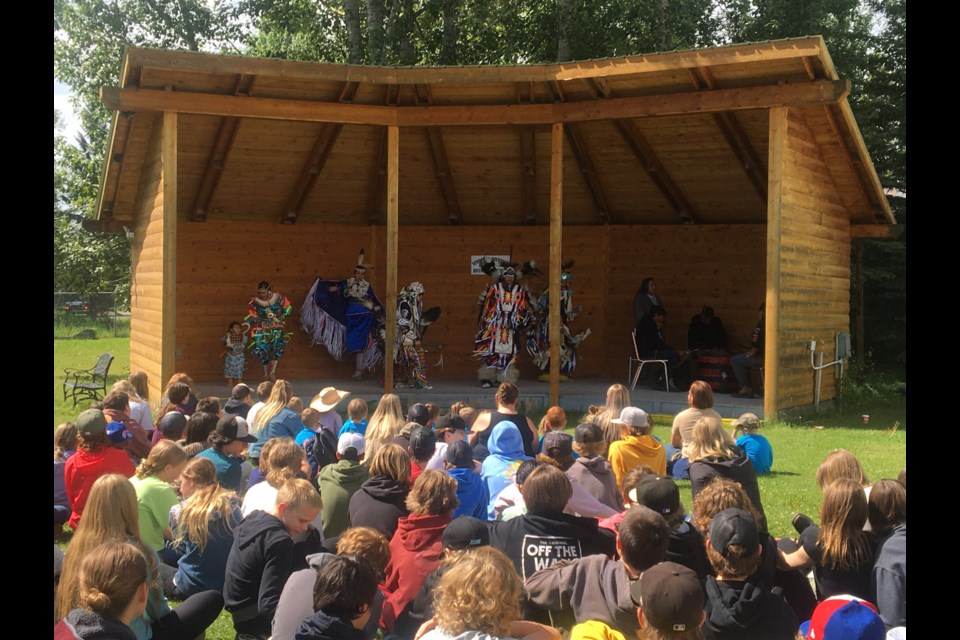 The Sundre & District Museum hosted on June 21 a group of students from River Valley School for Indigenous Peoples Day.  
Submitted photo