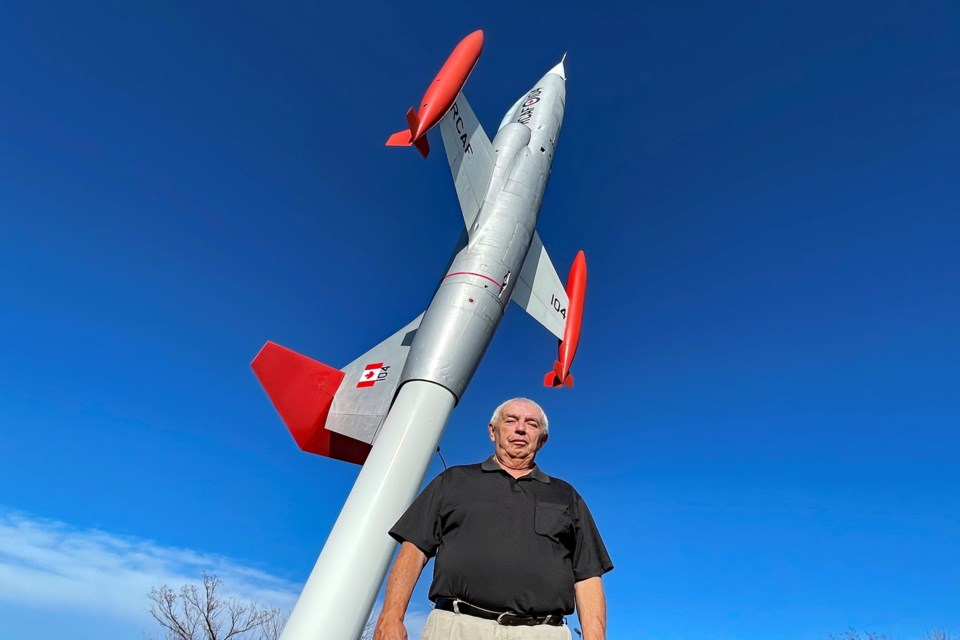 Innisfail 2023 Citizen of the Year Ron King outside the Innisfail Royal Canadian Legion Branch #104 on April 26. He was freely helping out once again; this time at the 2023 Boob Tour. Johnnie Bachusky/MVP Staff