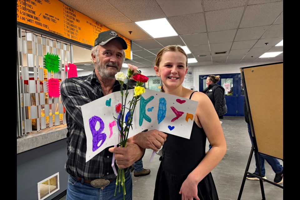 William Cochrane, of Alhambra, Alberta, is filled with pride following his granddaughter Brooklyn's skating performance at the Skating With Heart event held Feb. 8 at the Innisfail Twin Arena. Brooklyn won a silver medal for her solo skate. Johnnie Bachusky/MVP Staff