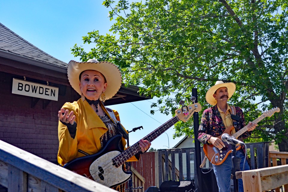 Well known entertainers Richard and Deborah Popovich provided the fun and interactive musical show for seniors at Innisfail's 2023 Mayorâs Garden Party on June 6. Johnnie Bachusky/MVP Staff