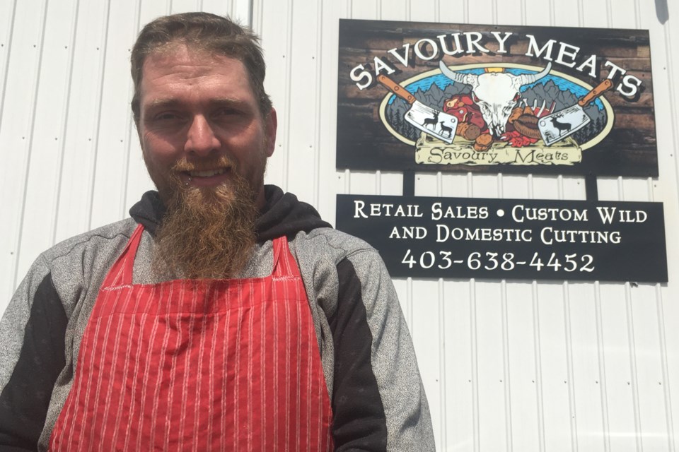 Nathan McCullough, who co-owns Savoury Meats in Sundre with wife Rachel, was among the local businesses and community organizations who welcomed with open arms evacuees from Jasper that found temporary accommodations in town. 
Simon Ducatel/MVP Staff