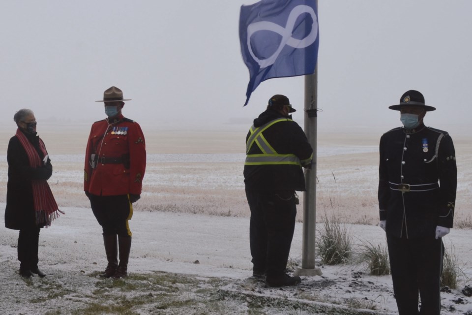 MVT Olds 2021 Metis flag raising