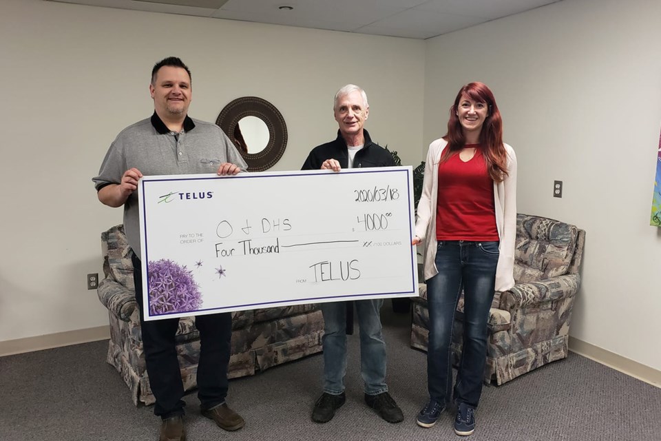 MVT Olds Hospice Society cheque