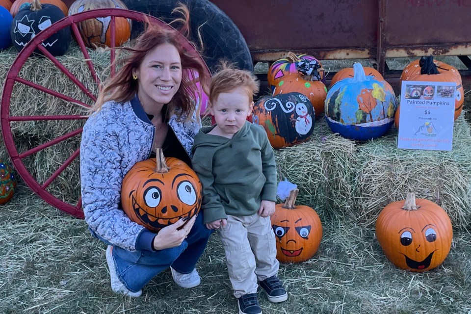 Dozens of families came out for the sale of painted pumpkins at the Heritage Centre on Oct. 26