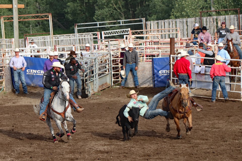 Thrilling Daines rodeo show near Innisfail fit for a premier