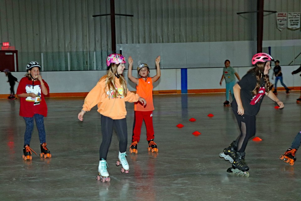 Scores of Innisfail's young take in the first 'super cool' Roller Skating Night of 2023 on Sept. 8 at the Innisfail Twin Arena. Johnnie Bachusky/MVP Staff