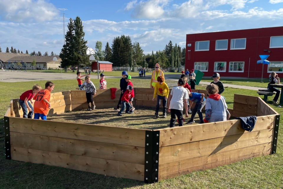 Two new gaga ball pits were built over the past summer at River Valley School courtesy of donations and fundraising efforts, with students able to start playing upon returning to class. 
Submitted photo