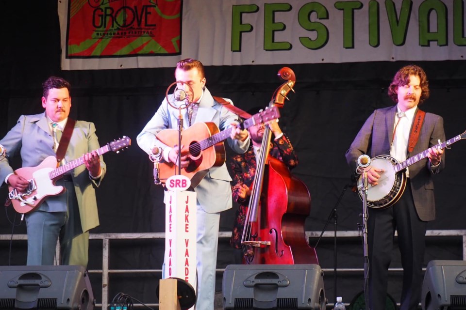 Following popular demand after last year’s performance, Jake Vaadeland & the Sturgeon River Boys are back on the docket for the 2024 edition of the Shady Grove Bluegrass Music Festival, which takes place on July 12-14 at the Sundre Pro Rodeo grounds. 
Courtesy of Brian Fukushima