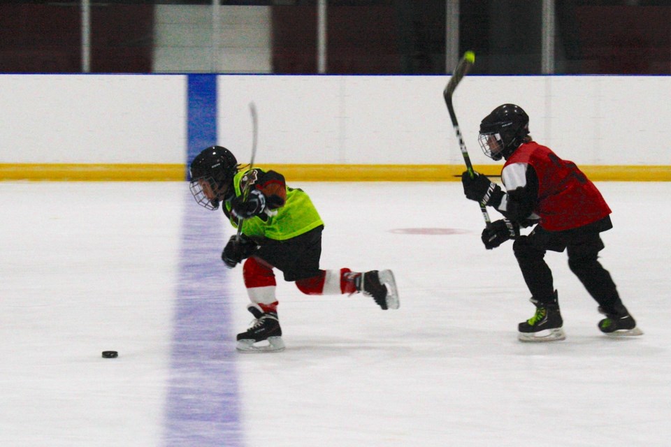 Players with the Sundre Minor Hockey Association have since earlier in September been preparing for the upcoming 2024-25 season. 
Simon Ducatel/MVP Staff