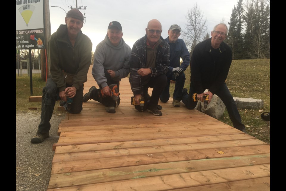 From left: Project lead Mike Beukeboom with his trusty team of all-but tireless volunteers Jack Berry, David Hardman, Bryan McBain, and Dave Formstone. Missing is Steve Davis.
Simon Ducatel/MVP Staff