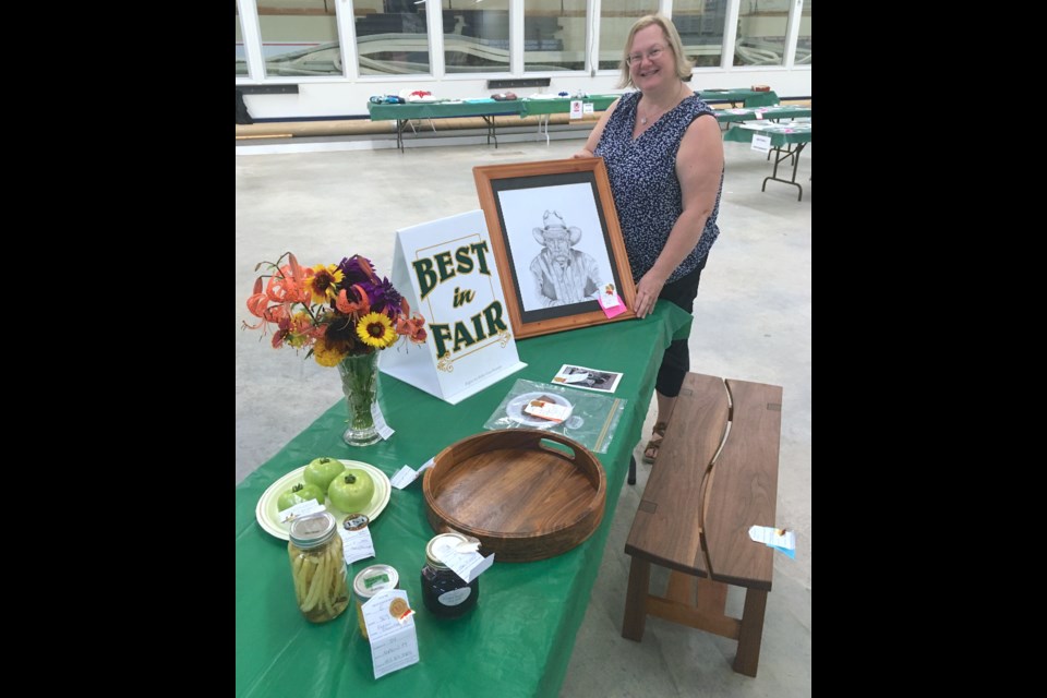 Adrienne Beck, organizer and former chair of the Sundre Community Fall Fair committee, said there were 461 entries submitted by 41 adults and 21 youths on display at the Sundre Curling Rink this past Friday for the event that is supported financially by the Sundre and District Agricultural Society.  