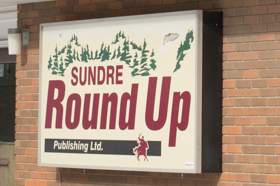 MVT Sundre Round Up sign